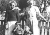Ada & Edith Dickerson with George and Elmer Allen